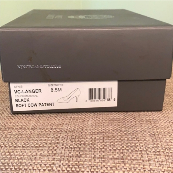 ♡♡ Vince Camuto Black Stiletto Heels | Vegan Leather 8½ - Picture 8 of 8